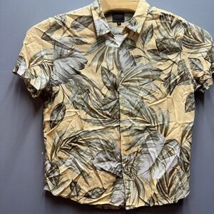 GUESS Tropical Shirt Mens XL Slim Fit Viscose Button Up Resort